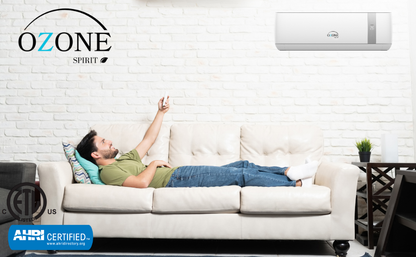 Ozone 12,000 BTU AC + Heat Kit 110v; 17 Seer, 8.5 HSPF2 Conventional R410a
