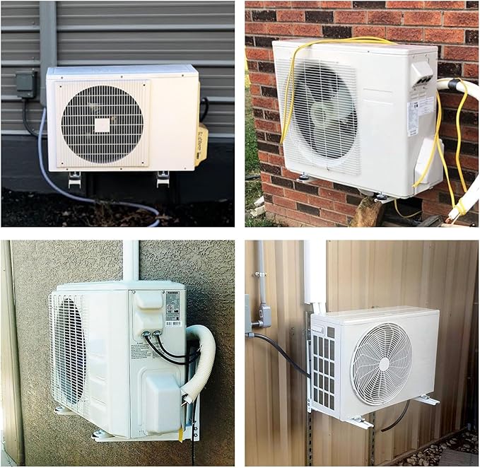 Mini Split Condenser Bracket Noise Cancelling Secure Mount FREE SHIPPING